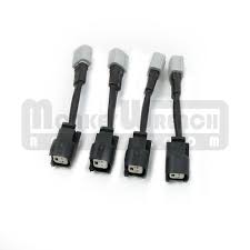 Mwr Fuel Injector Connector Set 4 Oval Ev6 Plug N Play Monkeywrench Racing