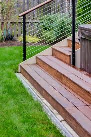 Diy cable deck railing for a wood post deck. Deck Railing Design Ideas Diy