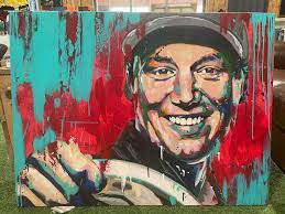 Original disc golf painting for raffle