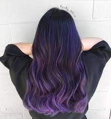 Black And Lavender Ombre Long Hair Purple Ombre Hair Hair Color For Black Hair Long Hair Styles