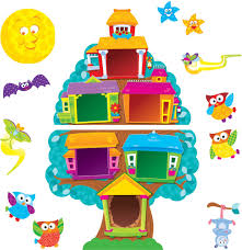 owl stars job chart bulletin board set t 8360