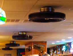 What Kind Of Ceiling Fans Are These They Look Like They Are One Solid Piece Of Wood Plastic Seen At Bar In North Carolina Usa Whatisthisthing