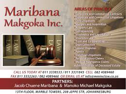 Maribana Makgoka Inc Johannesburg Tel 011 333 8533 011 333 1845 Cell 082 408 9460 Email Info Mminclaw Co Za Insurance Law Insolvency Administration