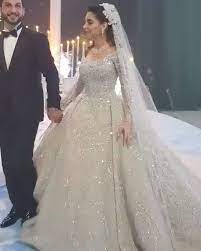 Pin By Munira On Hochzeit Video Sparkle Wedding Dress Shiny Wedding Dress Sparkly Wedding Dress