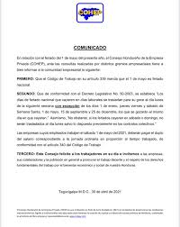 Por otro lado, los feriados que quedan para este año son los de diciembre: Cohep Considera Que Feriado Del 1 De Mayo No Debe Trasladarse Para El Lunes Proceso Digital