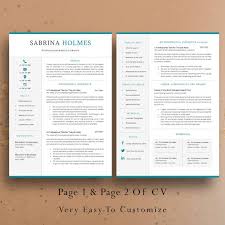 One page resume/cv & one page cover letter. 2 Page Professional Resume Template Creative Cv Template Cover Letter 2 Pages Professional Cv Nurse Template Creative Resume Resume Template Professional Creative Cv Template Resume Template