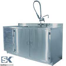 There are some advantages that you can get with the application of stainless steel kitchen sink cabinet. Stainless Steel Cabinets With Sinks Surgikleen Quality Stainless Steel Sinks