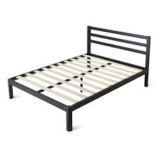 King size metal bed frames : Intellibase 18 Inch Wood Slat Black Metal Platform Bed Frame W Headboard King Walmart Com Walmart Com