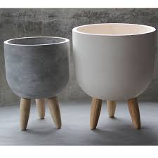 Check spelling or type a new query. Home Garden Light Concrete Small Round Fiberglass Flower Pots Cement Planter Pot With Wood Feet Buy High Intensity Light Weight Modern Style Nordic Style Bonsai Pot High Quality Garden Big Cement