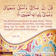 Verse no 50 of 165 arabic text, urdu and english translation from kanzul iman. Qur An Al An Am The Cattle 6 162 Quran Quran Quotes Verses Salat Prayer