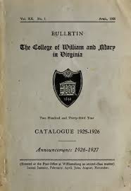 Olympic track and field trials. Bulletin Of The College Of William And Mary In Virginia Catalogue