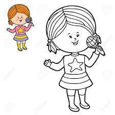 Dibujo Niña Para Colorear