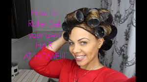 You don't want your hair soaking wet, or it won't dry while you're sleeping. How To Dominican Roller Set At Home Youtube