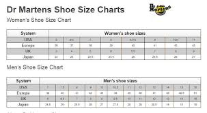 Dr Martens Size Chart Shoe Size Conversion Charts By Brand