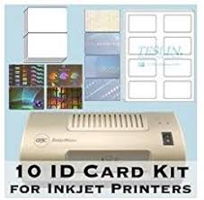 Making id cards has never been easier! Brainstorm Id 10 Id Card Kit Laminator Inkjet Teslin Butterfly Pouches And Holograms Make Pvc Like Id Cards Buy Online At Best Price In Uae Amazon Ae