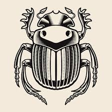 Beetlejuice and lydia silhouette print | etsy. Beetle Clipart Vector In Ai Svg Eps Or Psd