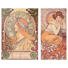 Ikea Lokabrunn Art Print On Wood Set Of 2 Lady Motif Created By Alphonse Mucha You Can Personalize Your Home With Art Wood Print Ikea Art Buy Wall Decor