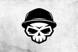 Skull In Cap 1 In 2020 Organic Logo Design Skull Skull Design