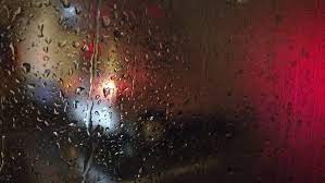 city s rainy night at night it began to rain the whole city became quiet and through the rain in the window watching the city art abstract artwork artwork