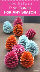 Cut your wire to the desired length (about 12 inches should work), then wrap a circle of the wire around the pine cone and twist to secure. How To Paint Pine Cones For Any Season Or Occasion Ehow Crafts Pine Cone Decorations Painted Pine Cones