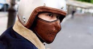 Slim Leather Mask By 4h10 Edition Limitee 4h10 Leather Motorcycle Mask Leather Mask Motorcycle Outfit