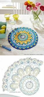 Crochet Patterns Mandala Crochet Doily Chart Pattern