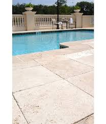 Buy Tuscany Beige 24x24 3cm Tumbled Pavers Pool Landscaping Inground Pool Landscaping Travertine Pool Decking