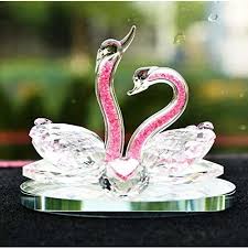Going off registry when you're shopping for wedding stuff can be a gamble.they put the things they wanted on there for a reason, and if you happen to promising review: Buy Spartan Traders Spartan Crystal Swan Couple Crystal Studded Home Decor Showpiece Wedding Decoration Figurine Gift For Decoration Gifting Pink Online Looksgud In