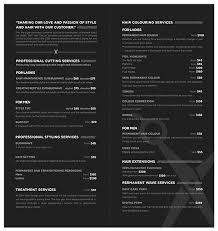 The prices listed above are based on hair length and thickness. Price List D Y Hair Design
