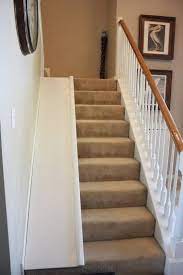 Diy Stair Slide Or How To Add A Slide To Your Stairs Stair Slide Diy Stairs Staircase Slide