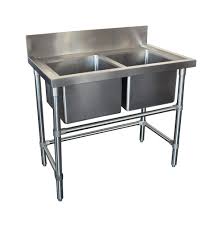 double stainless steel kitchen sink