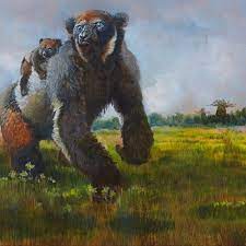 Archaeoindris Pleistocene Holocene Cenozoic Lemur Archaeoindris Madagascar Ancient Animals Prehistoric Animals Extinct Animals