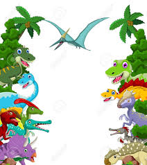 Painted rock with a green dinosaur. Dinosaur Cartoon With Landscape Background Royalty Free Cliparts Vectors And Stock Illustration Image 37698712