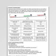 Communication skills worksheets free printables worksheet throughout assertive. Assertive Communication Psychology Tools