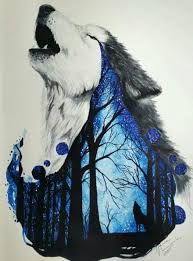 Forest Wolf Animal Art Art Artwork