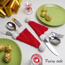 Excited To Share The Latest Addition To My Etsy Shop Cutlery Holder For Christmas Table Decoration How To Make A Pom Pom Cutlery Holder Christmas Knitting