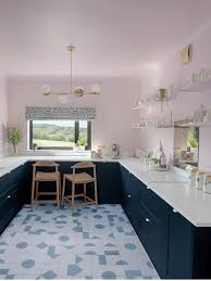 Kitchen recent models soft blue high gloss kitchen cabinets with. Luisa S Kitchen Renovation Reveal Sophie Robinson