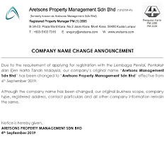 Bermula dengan perniagaan enterprise iaitu ad star distributor yang bermula di ipoh perak dan akhirnya bertapak di shah alam pada tahun. Aretsons Property Management Sdn Bhd Home Facebook