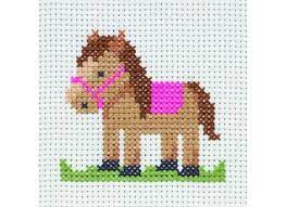 Cross stitch kit featuring a european church and beautiful summer landscape. Easy Simple Easy Horse Cross Stitch Novocom Top