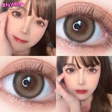 UYAAI 2023 Lensa Kontak Warna DNA Baru Murid Hijau 1 Pasang Lensa Berwarna  Cantik Lensa Hitam Lensa Mata Berwarna Alami