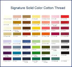 Thread Signature Solid Signature 100 Cotton In A Full