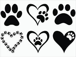 Paw Print Svg Eps Png 300ppi Dxf Paw Print Vector Etsy Paw Print Art Dog Tattoos Cricut Crafts