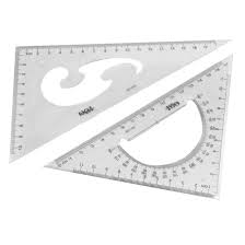 Pack of 2 large transparent triangle ruler set square: School Stationery 30 60 45 Degree Triangle Rulers Drawing Tool 2pcs Buy Online In United Arab Emirates At Desertcart Ae Productid 19229785