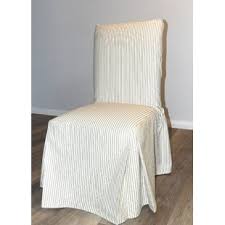 Sofa slipcover with straight skirt and casual fit. Twill Slipcover Wayfair