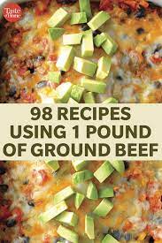 Here are the best casserole recipes ranging from chicken casseroles, beef casseroles, vegan, noodles and more. 101 Recipes Using 1 Pound Of Ground Beef Ground Beef Recipes Beef Recipes Recipes