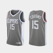 These are better than their regular jerseys, which are among the worst in the league, but they need a total redesign—and a name change—to get away. Demarcus Cousins 2021 La Clippers Earned Edition Gray Jersey 15