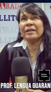 La Profesora en Lengua Guaraní @gachibaez nos visitó para comentarnos sobre  la realización de TAIPOTY ÑANEMBA ‘EVA