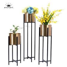 Golden metal flower pot azmi, for planter. Modern Decoration Metal Flower Vase Gold Flower Pot For Weddings From China Tradewheel Com