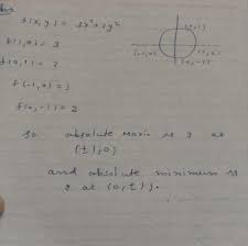Kindle edition online at an affordable price. Find The Absolute Maximum And Absolute Minimum Values Of The Function F X Y 3x 2 Homeworklib