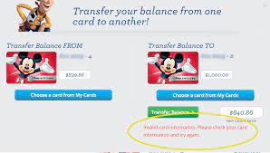 · no, you can only transfer the entire balance from each disney gift card, but note that each card can only hold a maximum value of $1,000. Disney Gift Cards Register Track And Combine All In One Place Pixie Pointers
